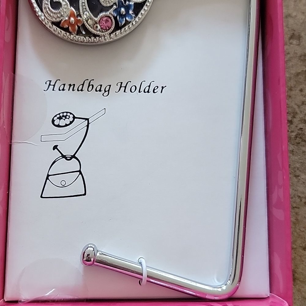 EMBELLISHED HANDBAG HOLDER - NEW - Picture 3 of 5